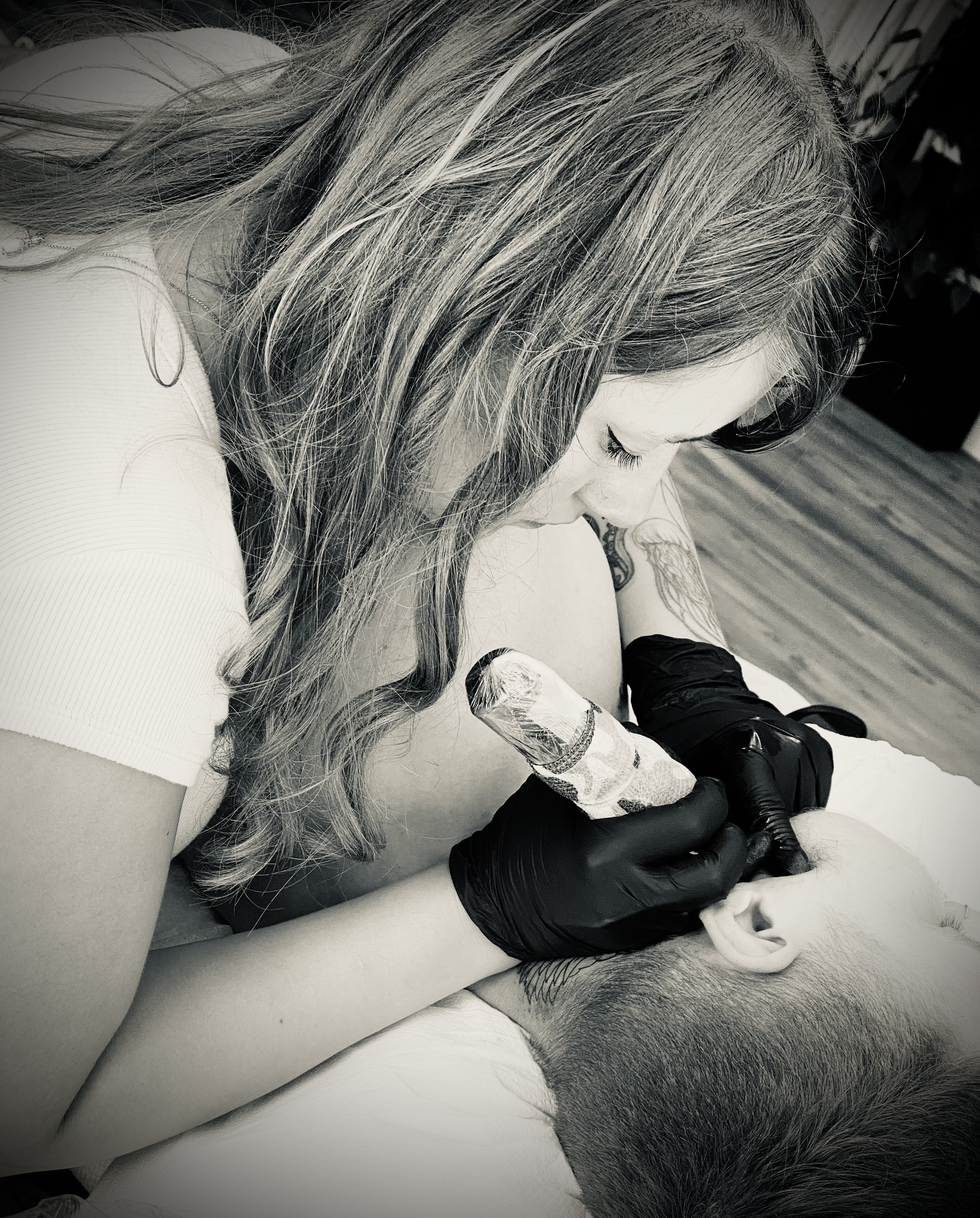 Image of Steve Sheaffer, artist at tattoo shop Cosmic Sea Tattoo in Portland, Maine