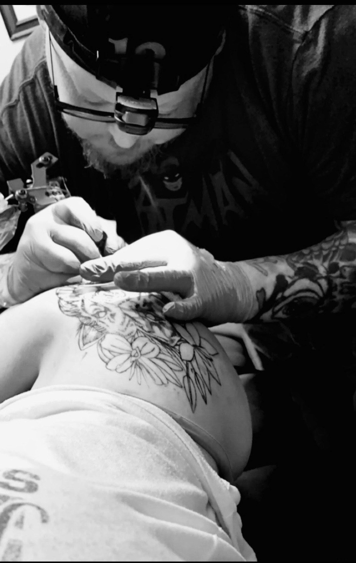 Image of Steve Schaefer, owner of tattoo shop Cosmic Sea Tattoo in Portland,Maine